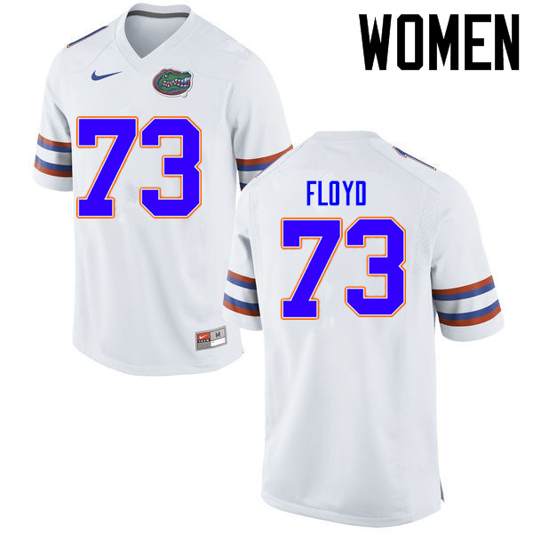 Women Florida Gators #73 Sharrif Floyd College Football Jerseys Sale-White